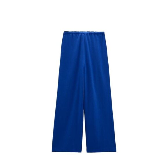 ZARA WIDE PANT Blue SIZE S | 1014/337/407 - Picture 3 of 4